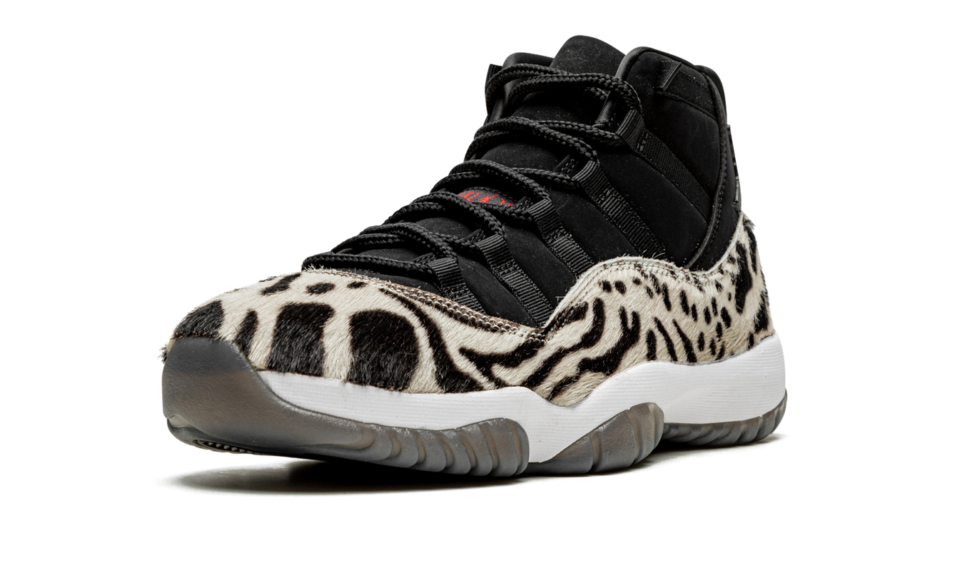 Dames Air Jordan 11 WMNS "Animal Instinct" schoenen met zwart en dierenpatroon, sportieve sneaker van Mijn winkel