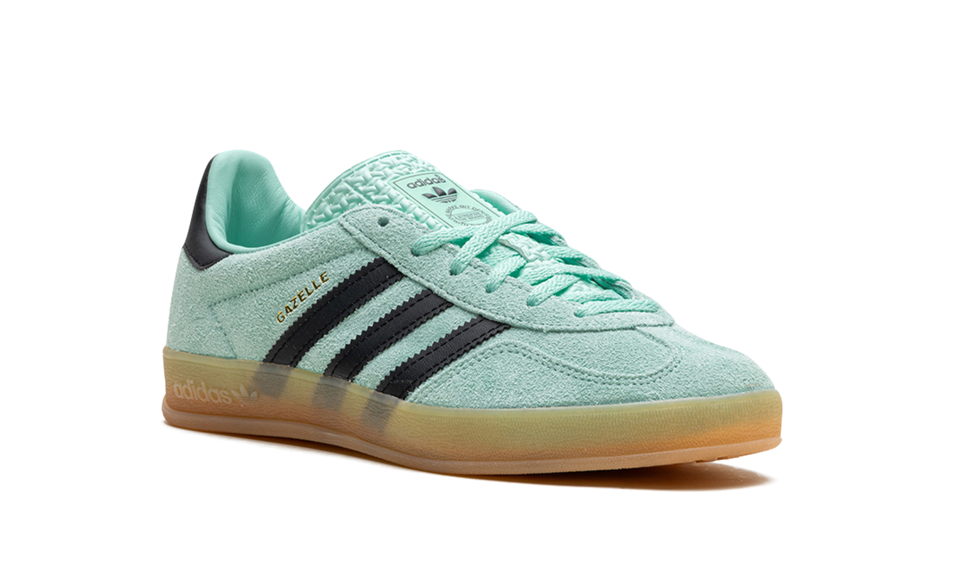 Adidas Gazelle Indoor schoenen in Clemin zwart, katoenen sportschoenen voor binnengebruik, zwart met witte details