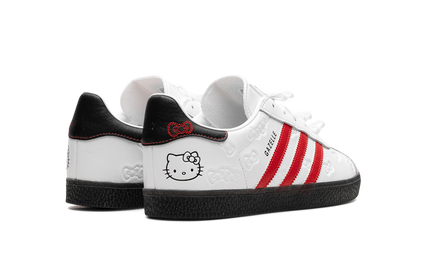 Adidas Gazelle GS schoenen in roze en wit met Hello Kitty print, jonge kinderschoenen, gemaakt door Mijn winkel