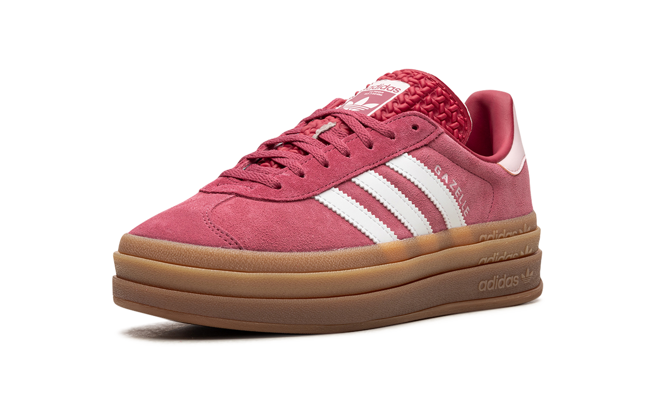 Dames Adidas Gazelle BOLD schoenen in wild roze met gumzool, stijlvolle sneakers voor dames.
