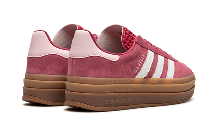 Roze Adidas Gazelle BOLD WMNS sneakers met gumzool, stijlvolle damesschoenen in wild pink kleur, lichte en comfortabele schoenen
