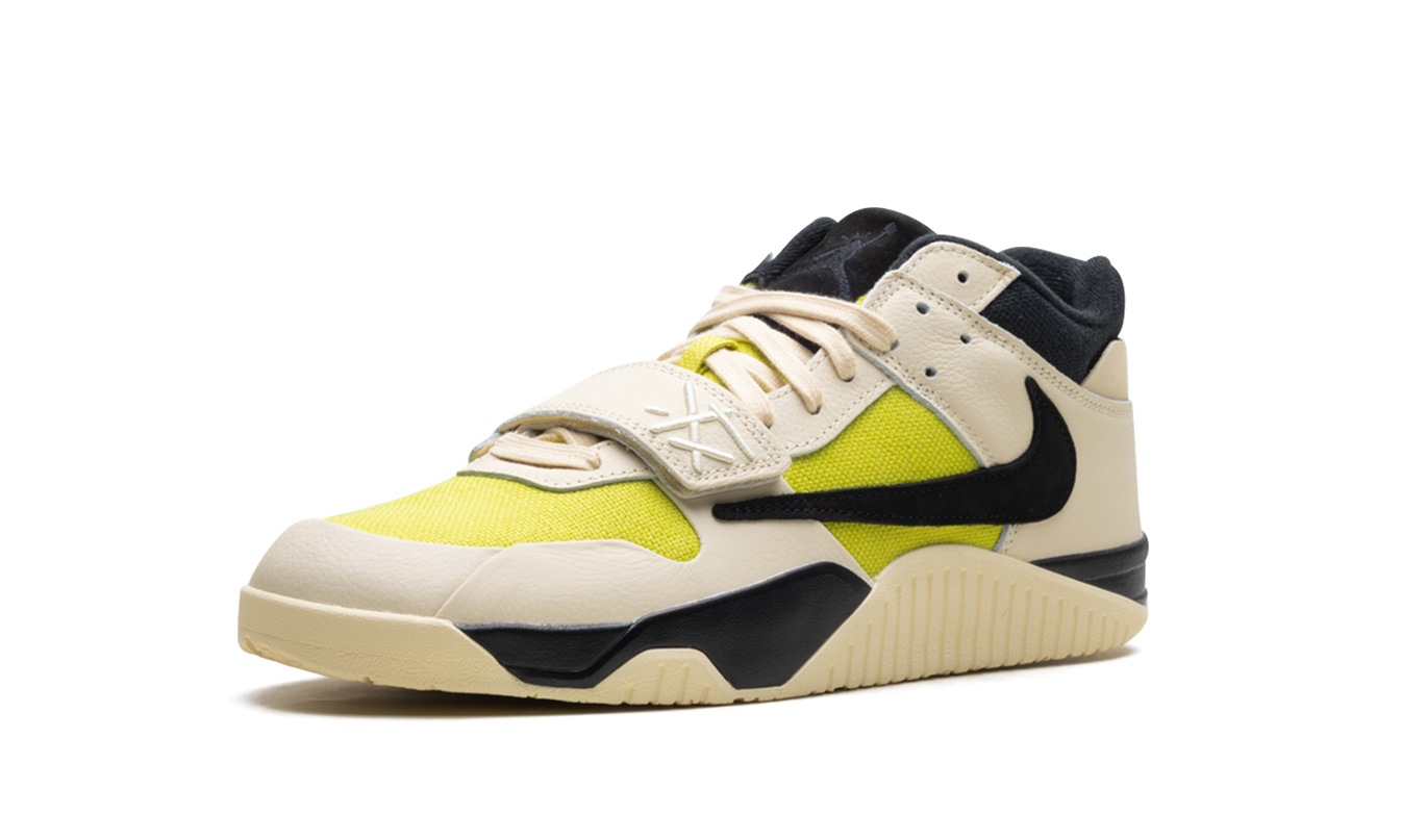Nike Jumpman Jack TR schoenen in Bright Cactus kleur met zwart en groen details, sportieve sneakers voor casual gebruik