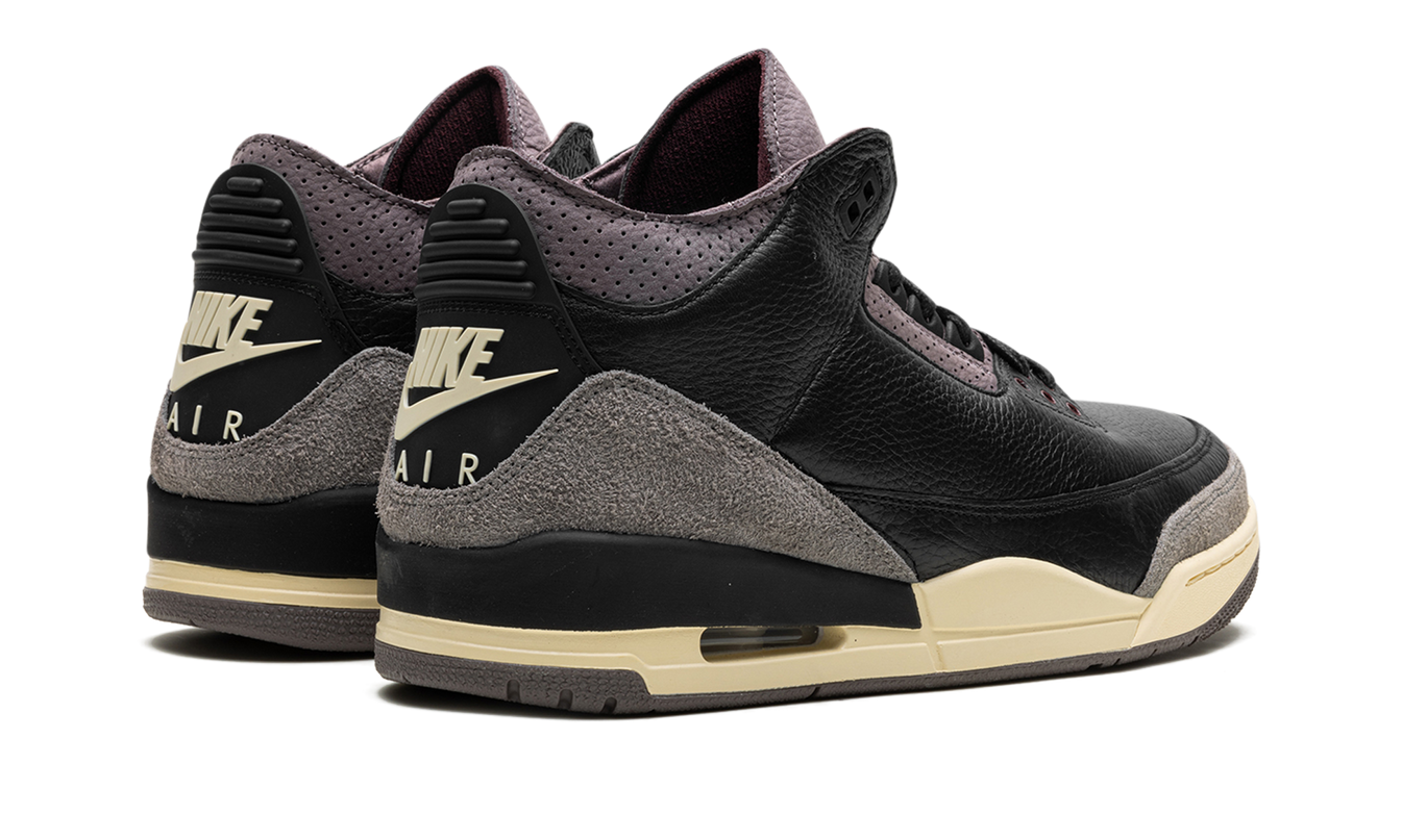 Zwarte Air Jordan 3 WMNS sneakers van Mijn winkel met A Ma Maniére ontwerp en opvallend detail, stijlvolle damesschoenen