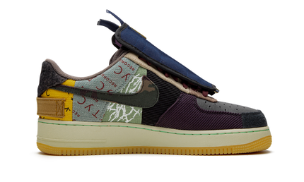 Nike Air Force 1 Low schoenen met Travis Scott Cactus Jack ontwerp, wit leren sneakers voor heren