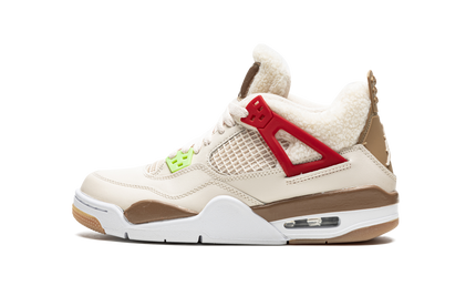 Sneakers Air Jordan 4 Retro GS "Where the Wild Things Are" met kleurrijk ontwerp en details op de schoenen.