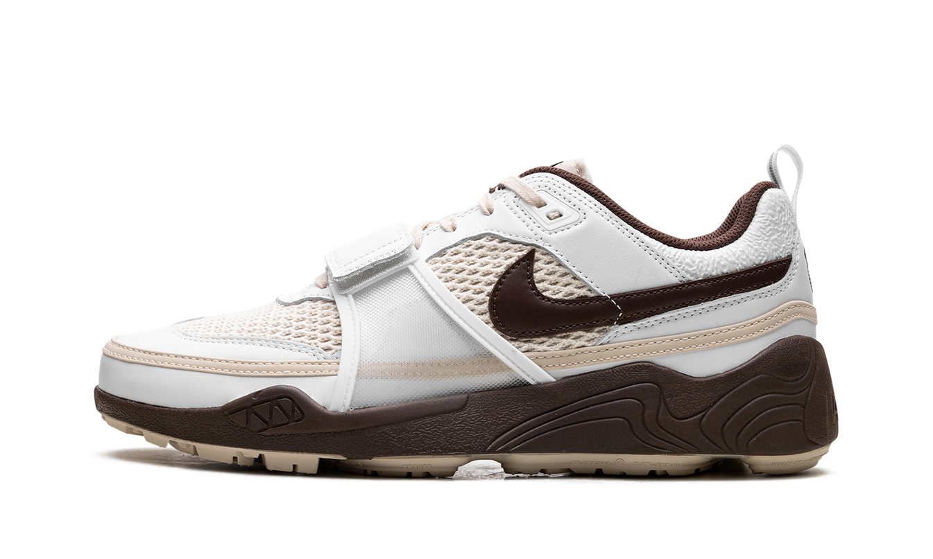 Nike Zoom Field Jaxx Travis Scott licht chocolade sneakers met bruine en beige details, sportieve schoenen voor heren
