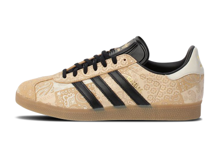 Adidas Gazelle schoenen met paisley print in shiekh-stijl, lichtgewicht sneakers voor dames en heren.
