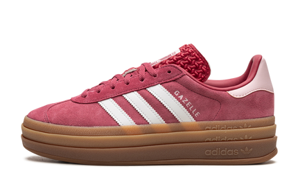Dames Adidas Gazelle BOLD WMNS schoenen in wild roze met gumzool, stijlvolle sneakers voor dames.