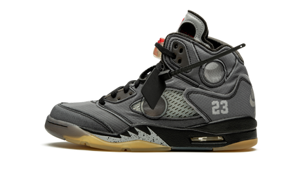 Witte Air Jordan 5 Retro SP "Off-White" sneakers met opvallende details en transparante accenten, sneakers van Mijn winkel